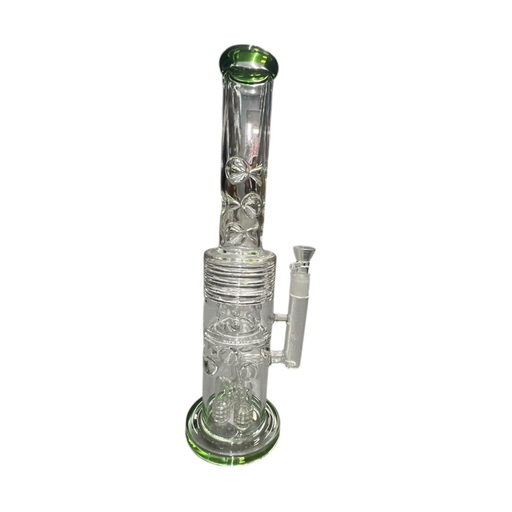 [Temp-HAM-002604] JUNGLE CORE GLASS WATER PIPE #DYW-69 ASSORTED COLORS