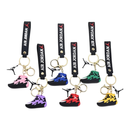 [Temp-HAM-002670] KEY CHAIN #A12 JORDAN SNEAKERS MIX DESIGNS 20CT BAG