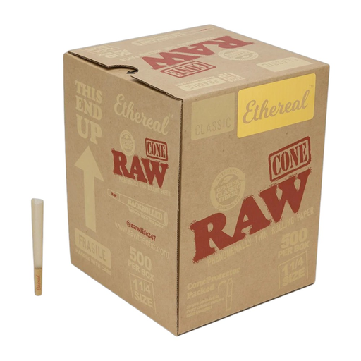 [Temp-HAM-004027] RAW 1 1/4 SIZE CLASSIC ETHEREAL BACKROLLED CONE BOX OF 500