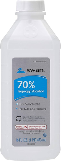 [Temp-HAM-004617] SWAN 70% ISOPROPYL ALCOHOL FIRST AID ANTISEPTIC 16OZ