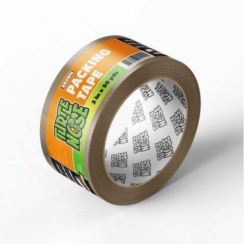 [Temp-HAM-004770] TURTLE NOSE BROWN PACKING TAPE 2" X 50YDS BOX OF 6