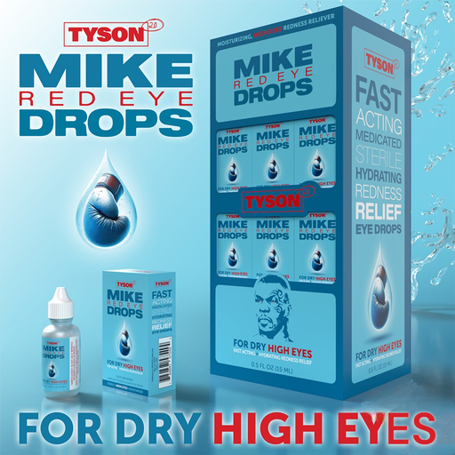 [Temp-HAM-004825] TYSON 2.0 MIKE RED EYE DROPS 15ML 30CT DISPLAY
