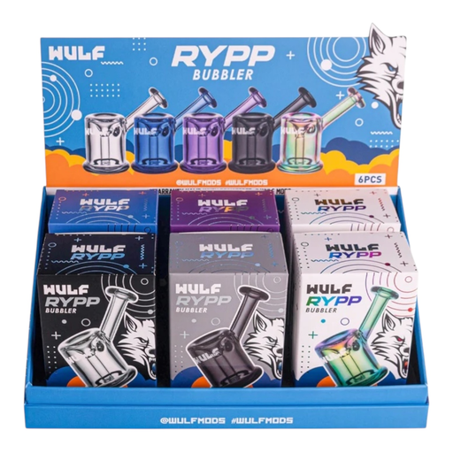 [Temp-HAM-005301] WULF RYPP GLASS BUBBLER BOX OF 6