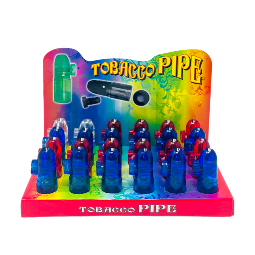 [TOBA-06395] TOBACCO PIPE MINI BULLET PLASTIC PIPE BOX OF 24