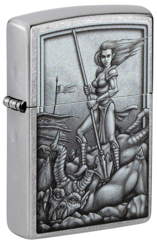 [ZIPP-09401] ZIPPO LIGHTER MEDIEVAL MYTHOLOGICAL DESIGN 48371
