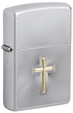 [ZIPP-09439] ZIPPO LIGHTER CROSS DESIGN 48581