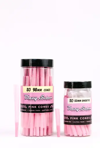 BLAZY SUSAN PINK CONES 50CT JAR