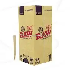RAW BACKROLLED CONES 75CT