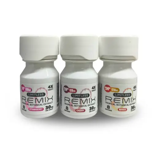 LIMITLESS REMIX 30MG TROPICAL BOTANICAL EXTRACT TABLETS 4CT JAR