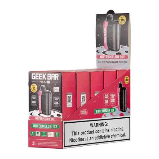 GEEK BAR PULSE X 5% DISPOSABLE 25000 PUFFS BOX OF 5