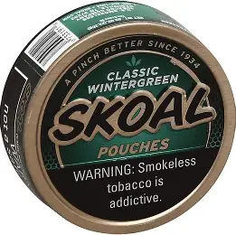 SKOAL CLASSIC WINTERGREEN POUCHES
