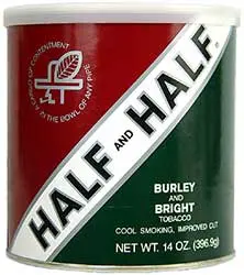 HALF AND HALF PIPE TOBACCO CAN