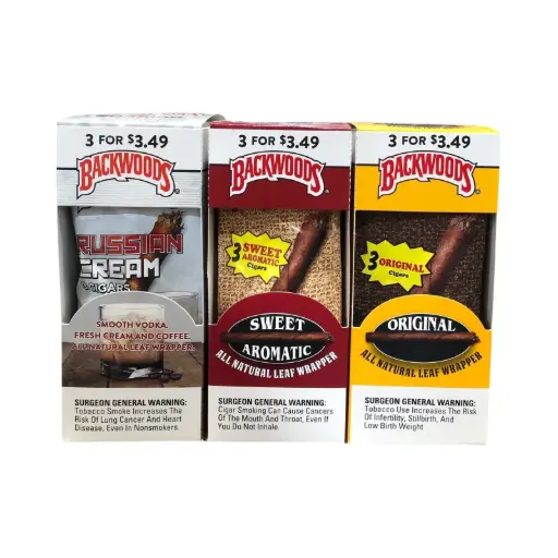BACKWOODS 3PK ORIGINAL CIGARS 3 FOR $3.49