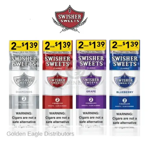 SWISHER SWEETS 2 CIGARS FOR $1.39