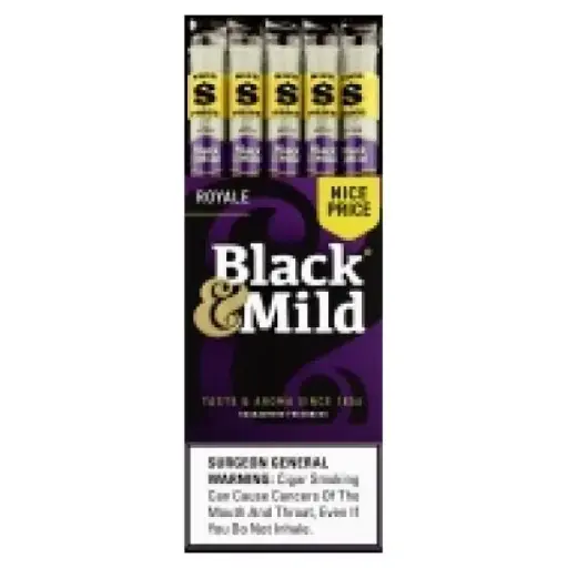 BLACK & MILD PLASTIC TIP NICE PRICE 25CT