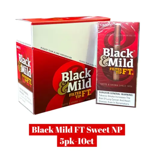 BLACK & MILD SWEETS FILTER TIP TEN-5 PCKS