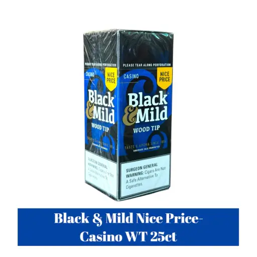 BLACK & MILD WOOD TIP NICE PRICED 25CT