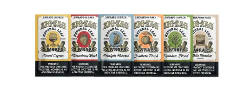 Zig-Zag NATURAL-LEAF 2FLAT-WRAPS /PCK