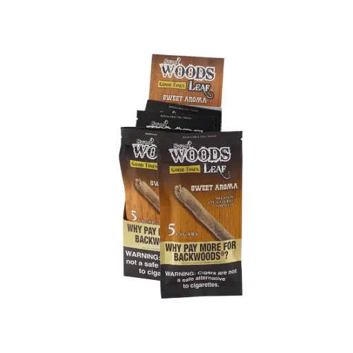 WOODS LEAF SWEET AROMA 5/PCK 30 PREMIUM CIGARS 