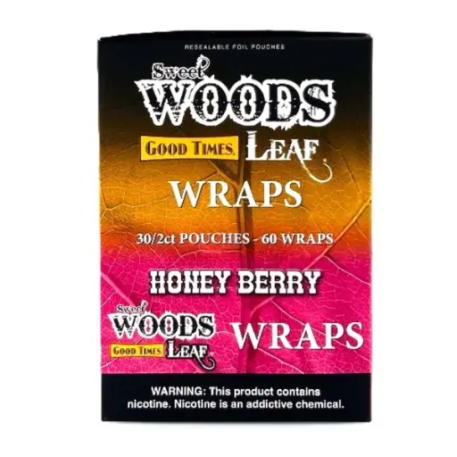  WOODS LEAF WRAPS 30/2CT POUCHES