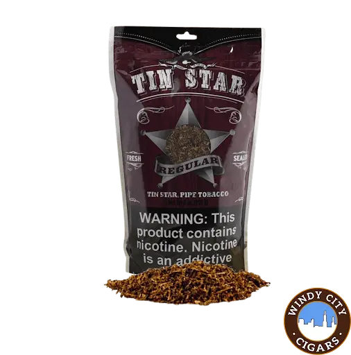 TIN STAR 3.oz(85g) PIPE TOBACCO BAGS 