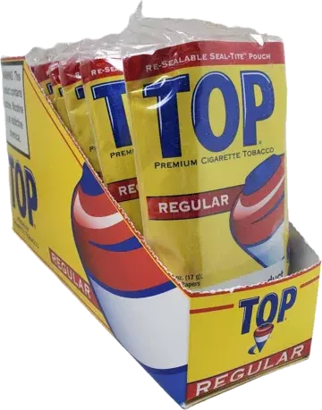TOP PREMIUM CIGARETTE TOBACCO POUCHES 12PCK/UNIT