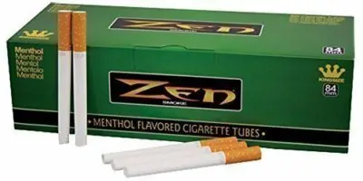 ZEN SMOKE 84mm MENTHOL KING-SIZECIGARETTE TUBES 