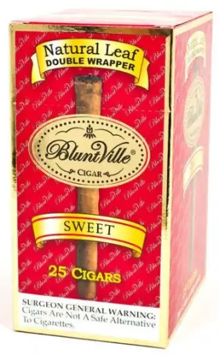 BLUNTVILLE SWEET NATURAL LEAF DOUBLE WRAPPED 25CT