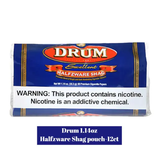 DRUM HALFZWARE SHAG CONTAINS 12 POUCHES OF 1.14 oz