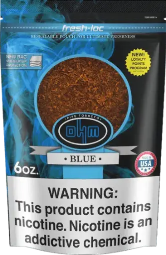 OHM 6.oz PIPE TOBACCO TURKISH BLEND BAGS 