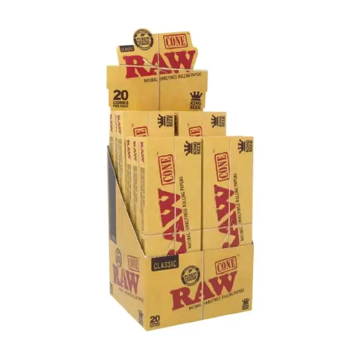 RAW 20 CONES/PCK CLASSIC KING-SIZE 