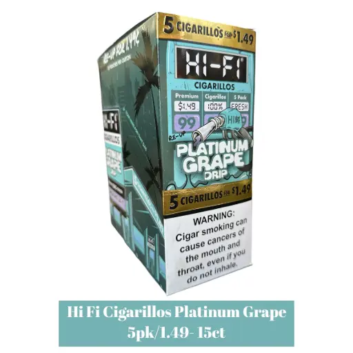 HI-FI CIGARILLOS 5 FOR 1.49$