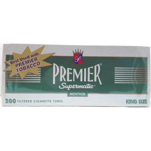 PREMIER MENTHOL KING-SIZE CIGARETTE TUBES