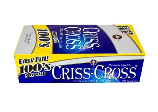CRISS CROSS BLUE 100'S SIZE TUBES 