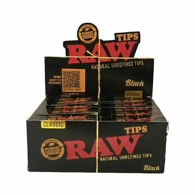 RAW BLACK CLASSIC [SOFT-AUTHENTIC] TIPS 50/ BOX 