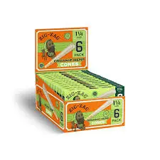 ZIG-ZAG ORGANIC HEMP CONES 6 PCK OF 1 1/4 SIZE 