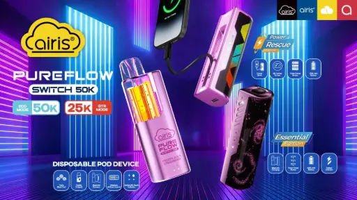 AIRIS PUREFLOW SWITCH 50K PUFF POD DEVICE
